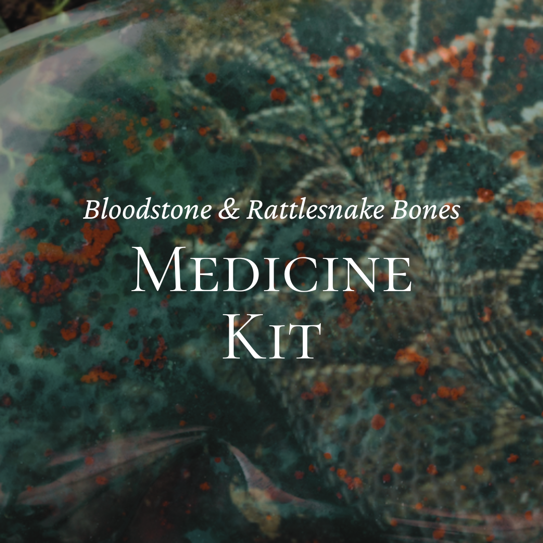 Bloodstone & Rattlesnake Bone Medicine Kit