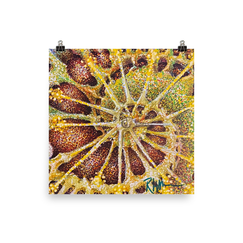 The Golden Guardian Right Panel Triptych Print
