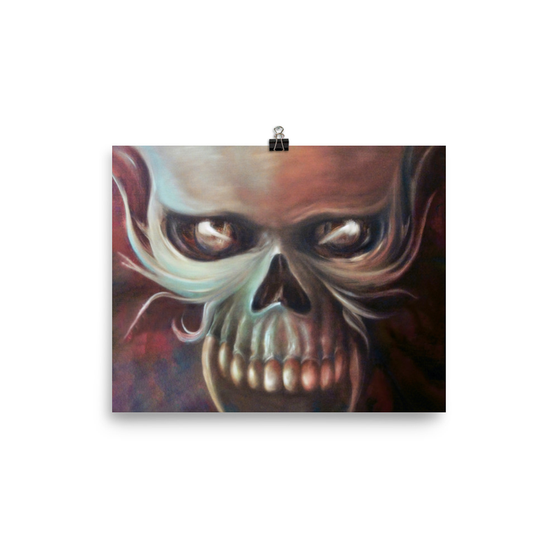 Element Skull: Enigmatic Whispers and Ethereal Tendrils Print