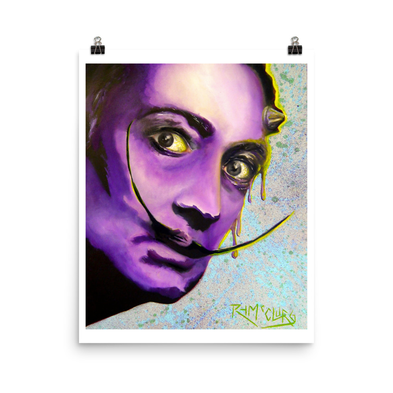 Salvador Dali Melting Print