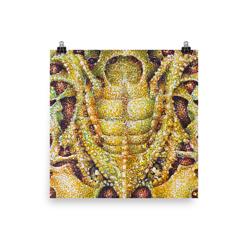 The Golden Guardian Center Panel Triptych Print