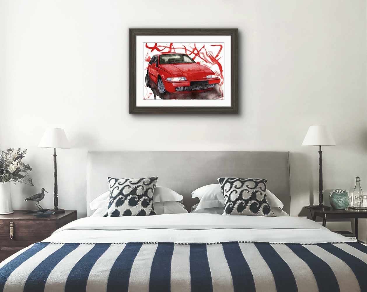 Volvo 480 Print. Volvo 480 Poster. Gifts For Him. Hand Painted Art. birthday gift