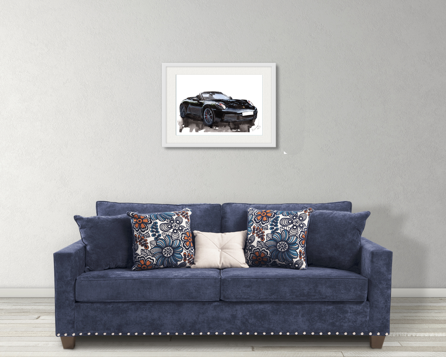 Porsche 992 Print. Porsche 992 Poster. Gifts For Him. Hand Painted Art. birthday gift