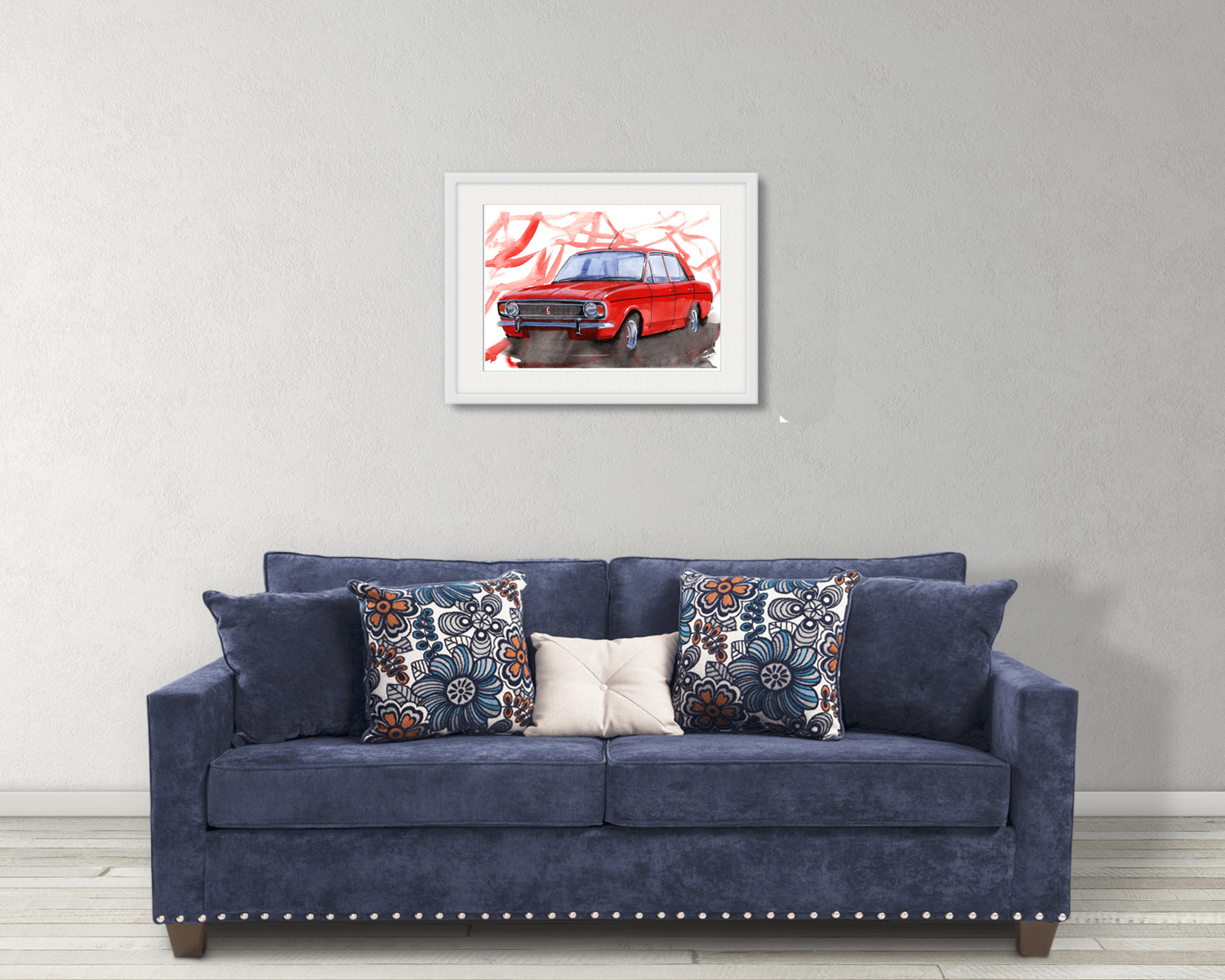 Ford Cortina 1600e Print. Ford Cortina 1600e Poster. Gifts For Him. Hand Painted Art. birthday gift