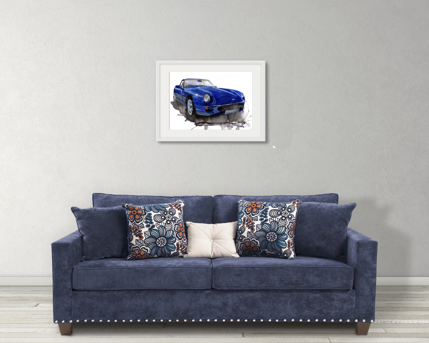 TVR Chimaera Print. TVR Chimaera Poster. Gifts For Him. Hand Painted Art. birthday gift