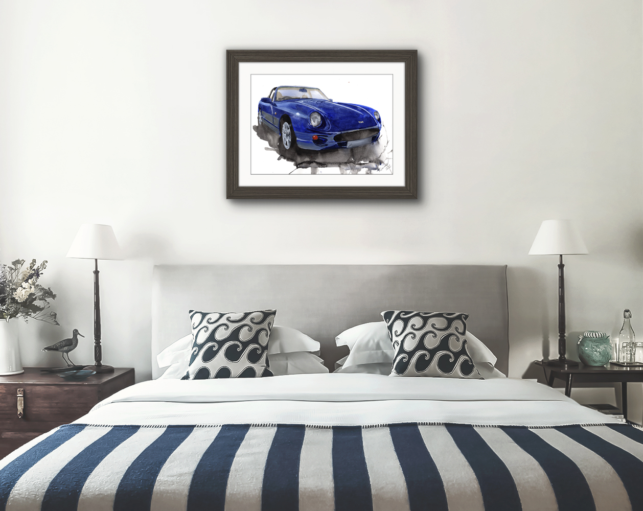 TVR Chimaera Print. TVR Chimaera Poster. Gifts For Him. Hand Painted Art. birthday gift