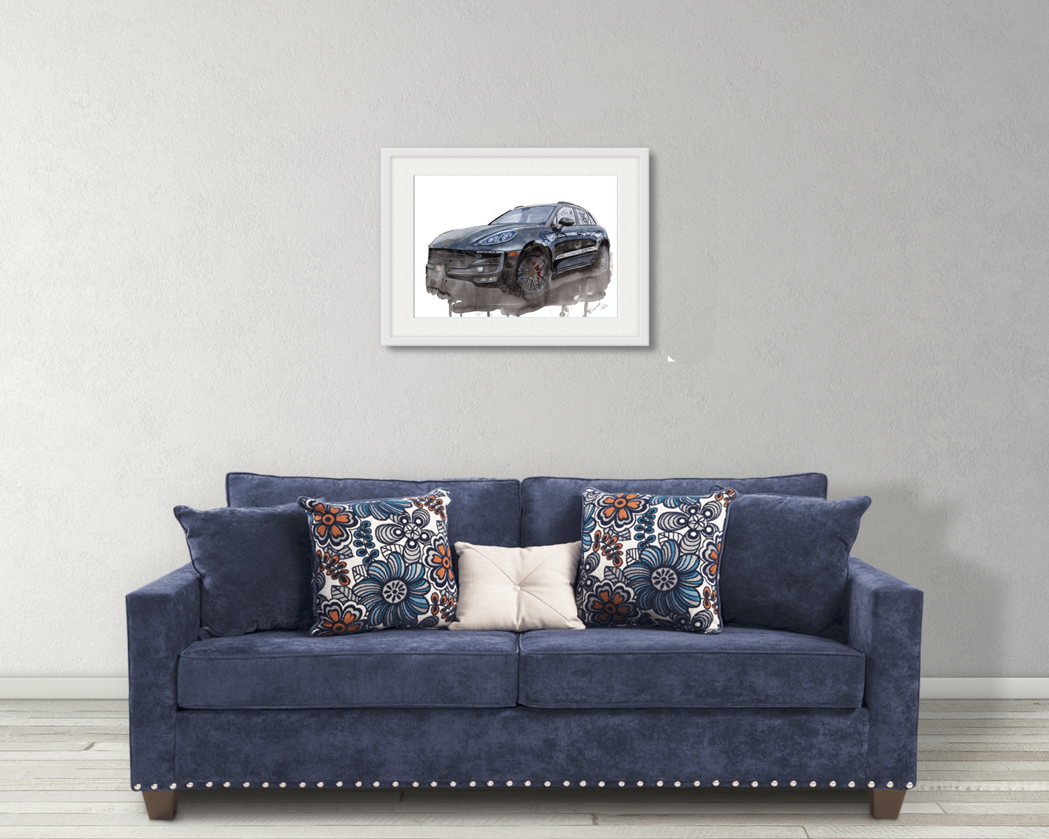 Porsche Macan GTS Print. Porsche Macan GTS Poster. Gifts For Him. Hand Painted Art. birthday gift