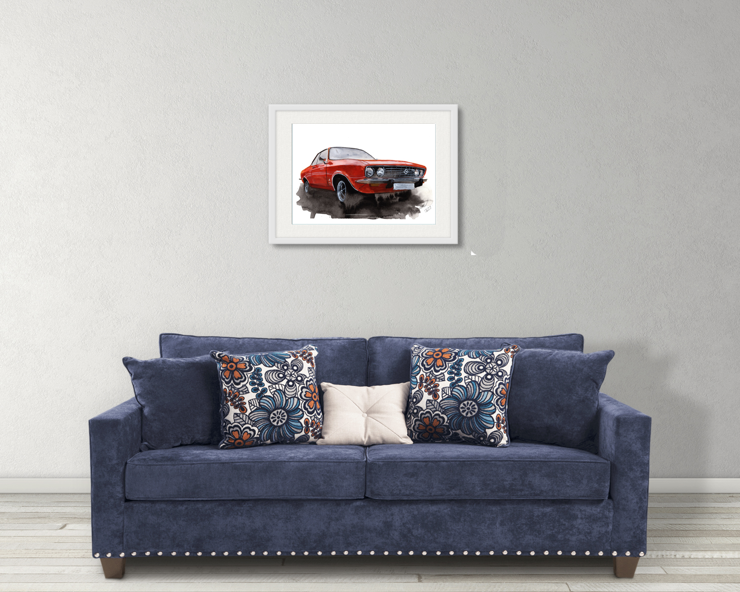 Opel Manta Print. Opel Manta Poster. Gifts For Him. Hand Painted Art. birthday gift