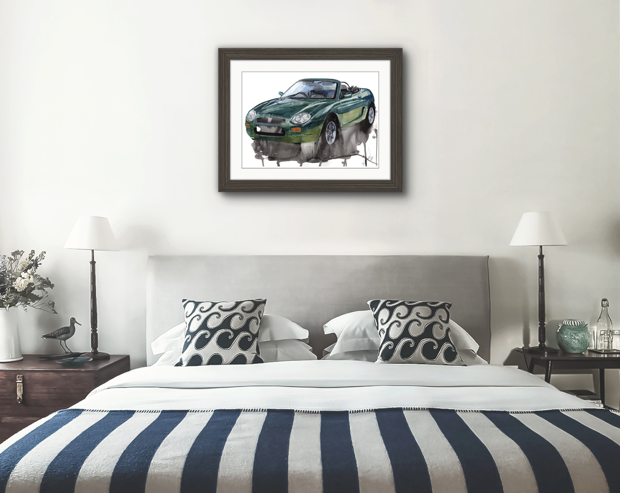 MGF Print. MGF Poster. Gifts For Him. Hand Painted Art. birthday gift