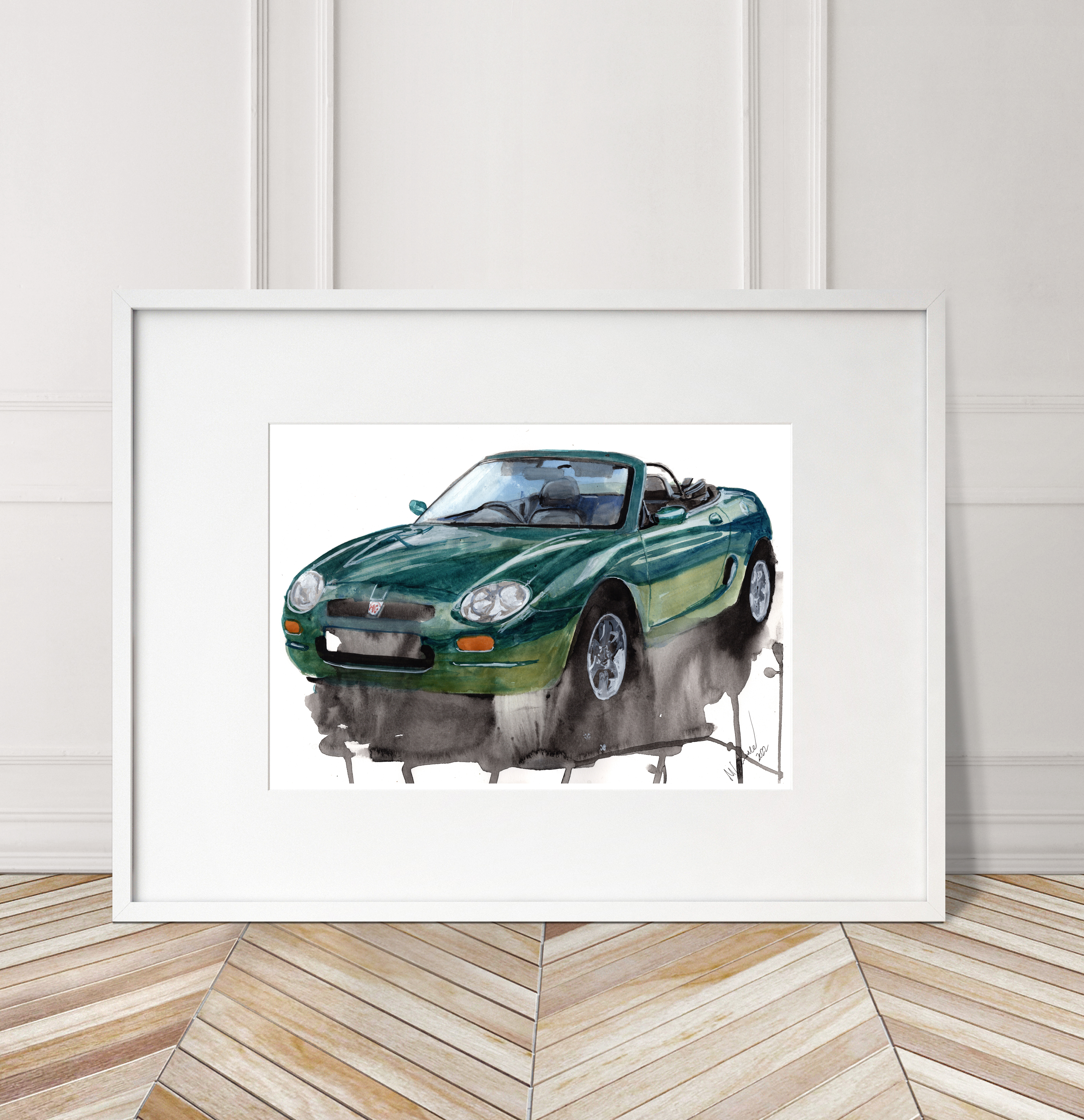 MGF Print. MGF Poster. Gifts For Him. Hand Painted Art. birthday gift