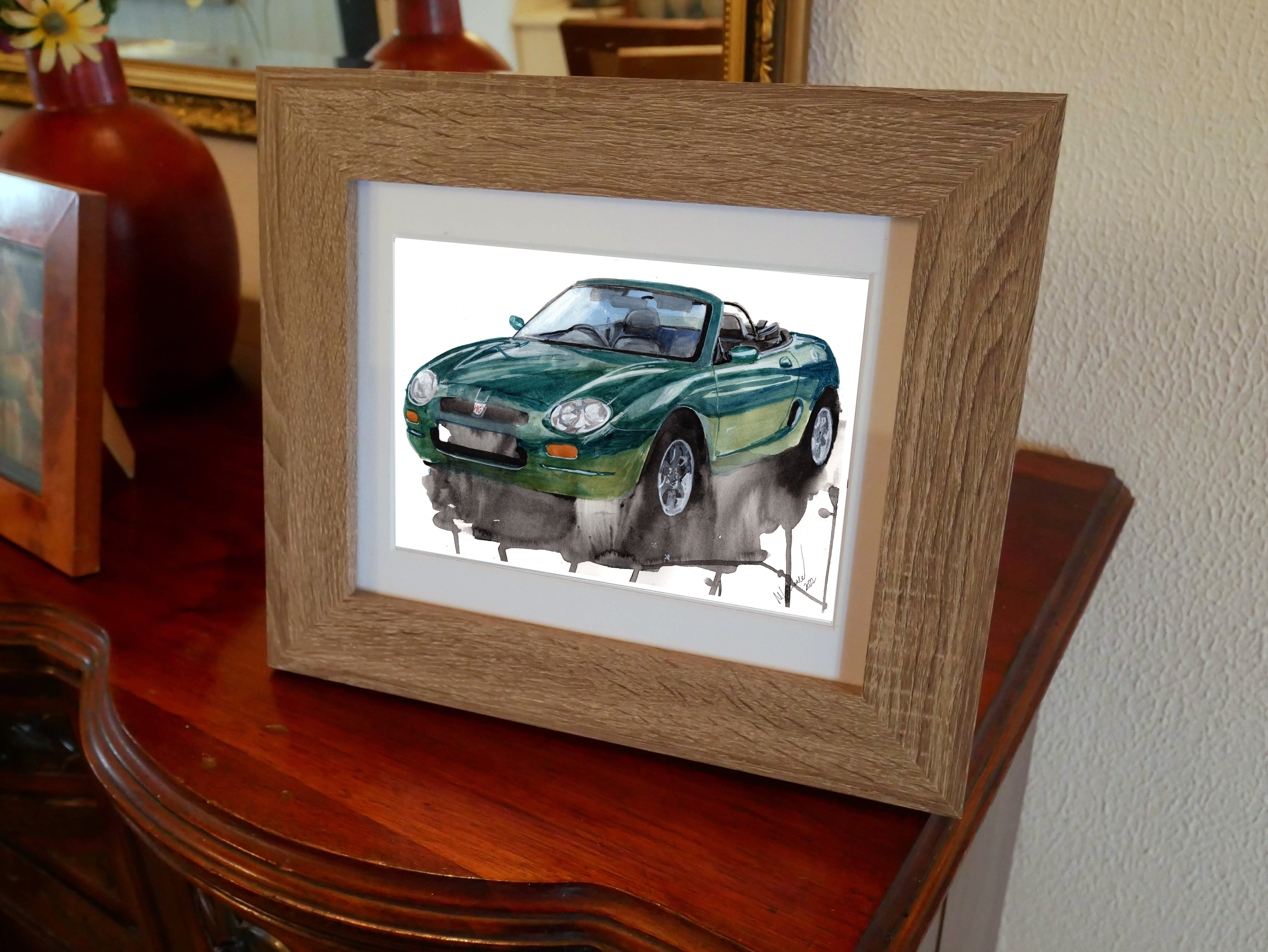 MGF Print. MGF Poster. Gifts For Him. Hand Painted Art. birthday gift