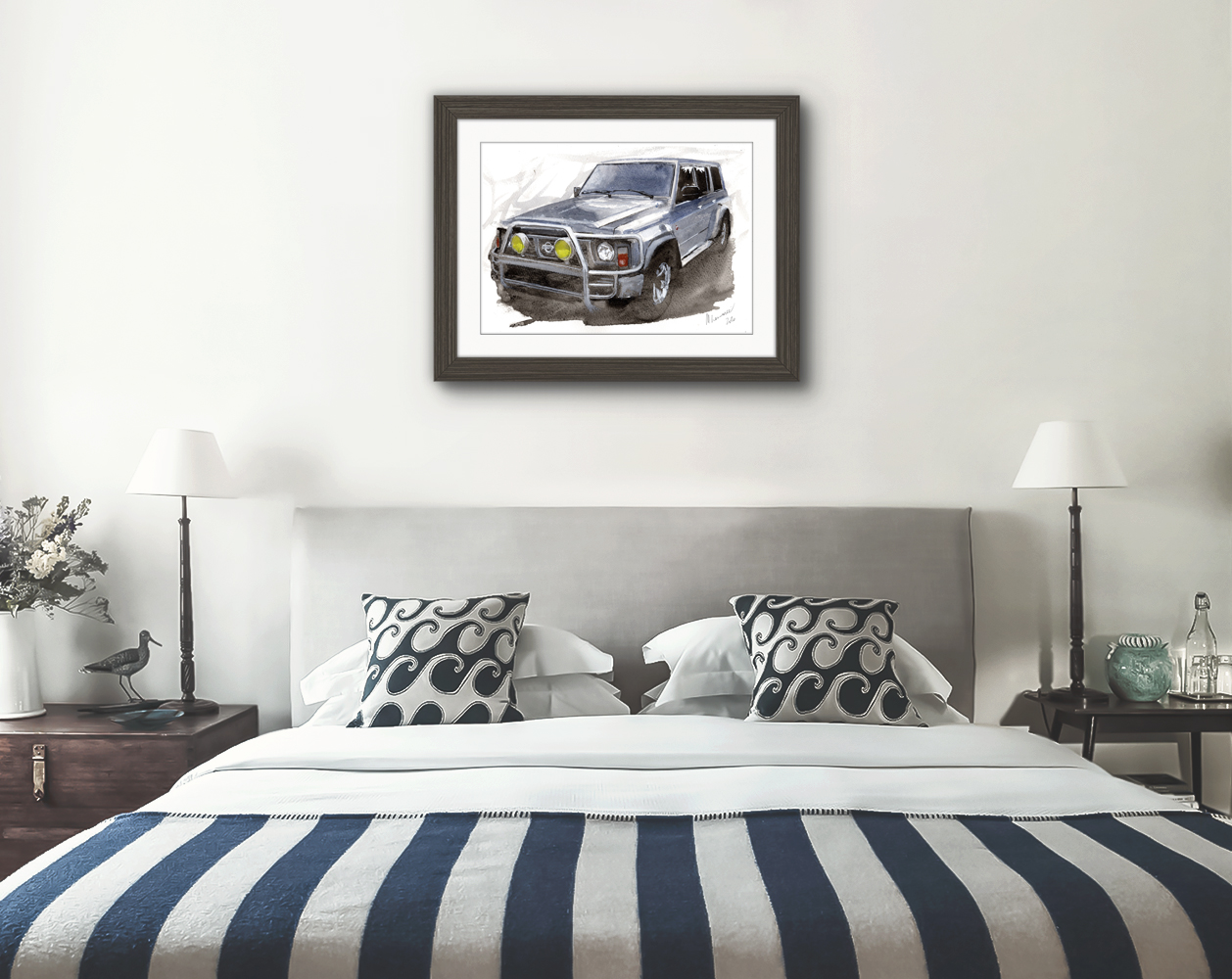 Nissan Patrol Print. Nissan Patrol Poster. Gifts For Him. Hand Painted Art. birthday gift