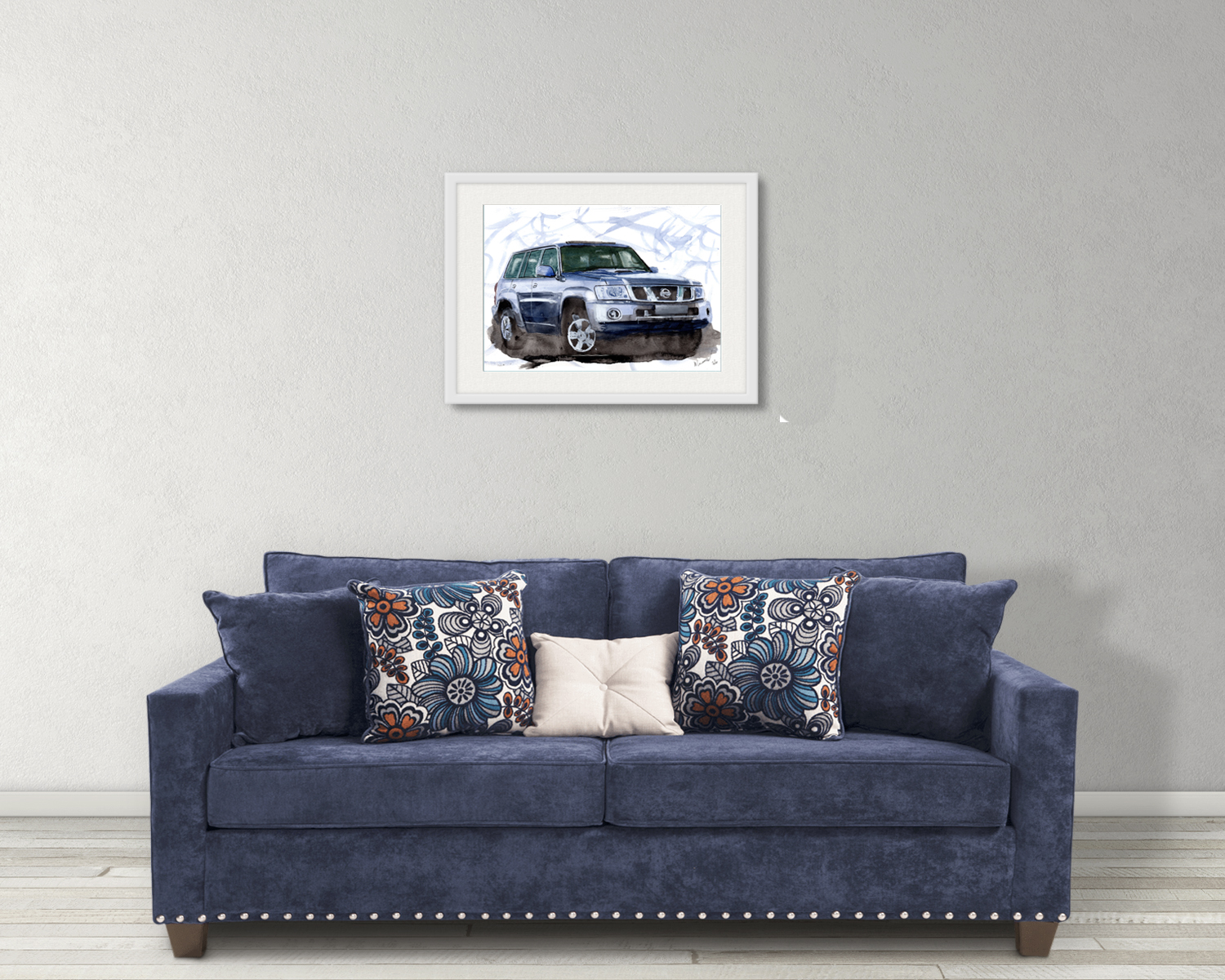 Nissan Patrol Print. Nissan Patrol Poster. Gifts For Him. Hand Painted Art. birthday gift