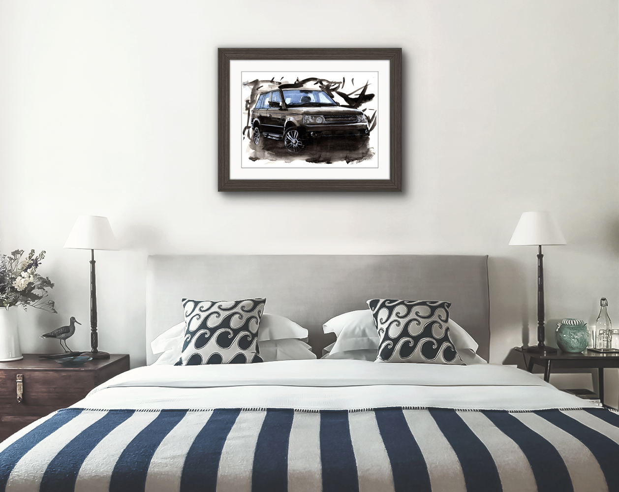 Range Rover Sport Print. Range Rover Sport Poster. Gifts For Him. Hand Painted Art. birthday gift