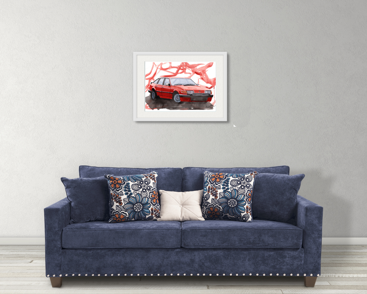 Rover SD1 Print. Rover SD1 Poster. Gifts For Him. Hand Painted Art. birthday gift