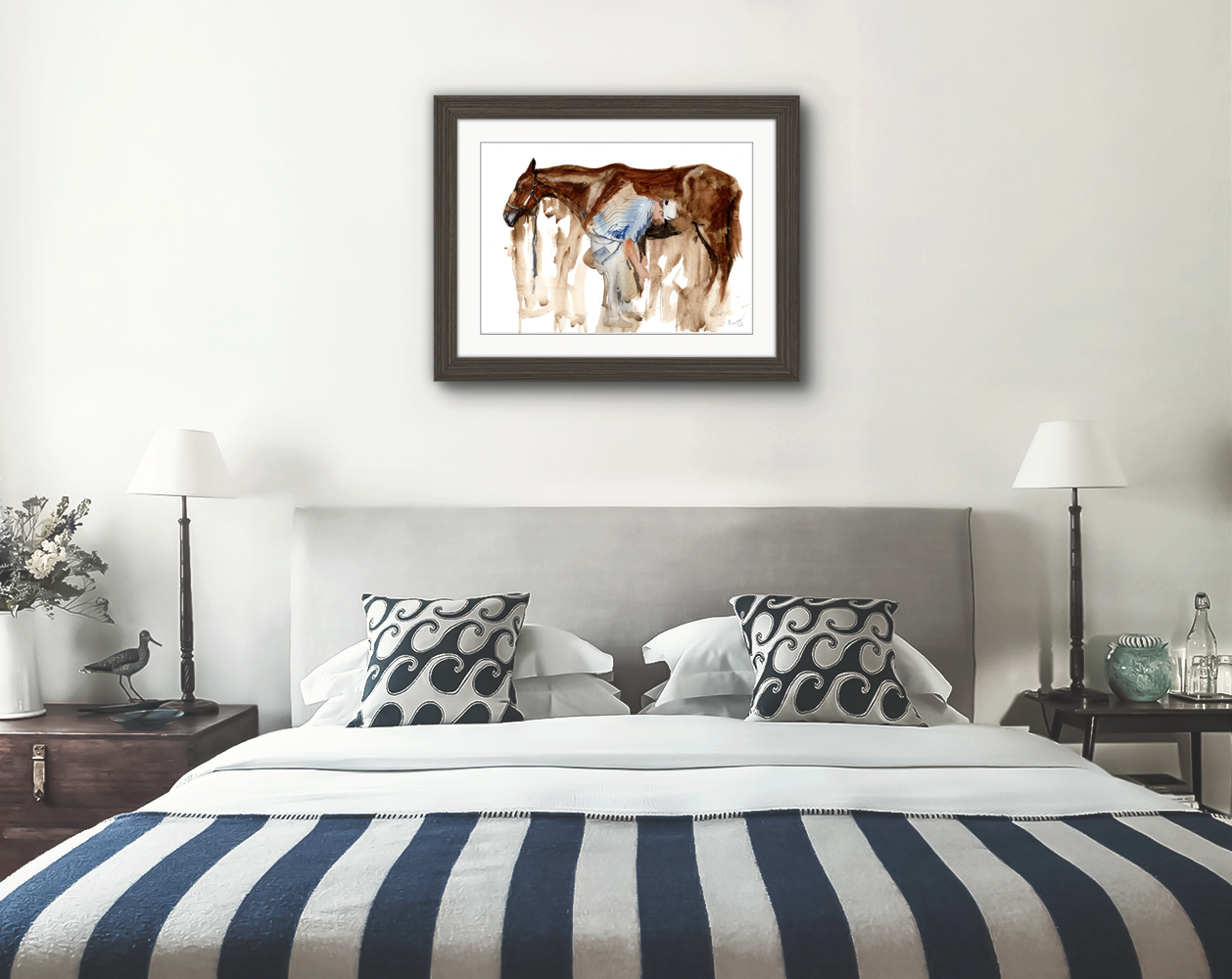 Farrier Blacksmith Print. Farrier Blacksmith Poster. Gifts For Him. Hand Painted Art. birthday gift