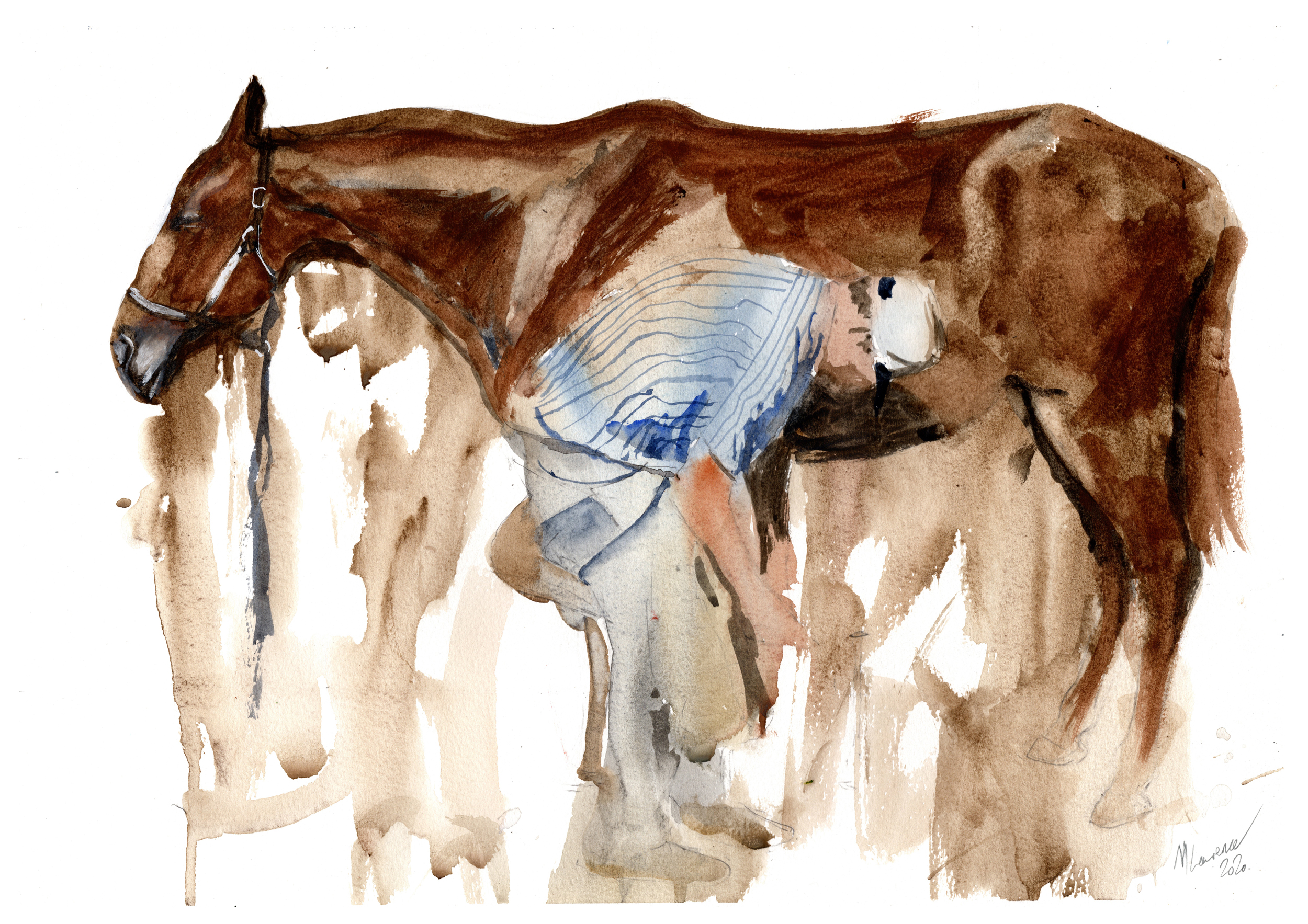 Farrier Blacksmith Print. Farrier Blacksmith Poster. Gifts For Him. Hand Painted Art. birthday gift