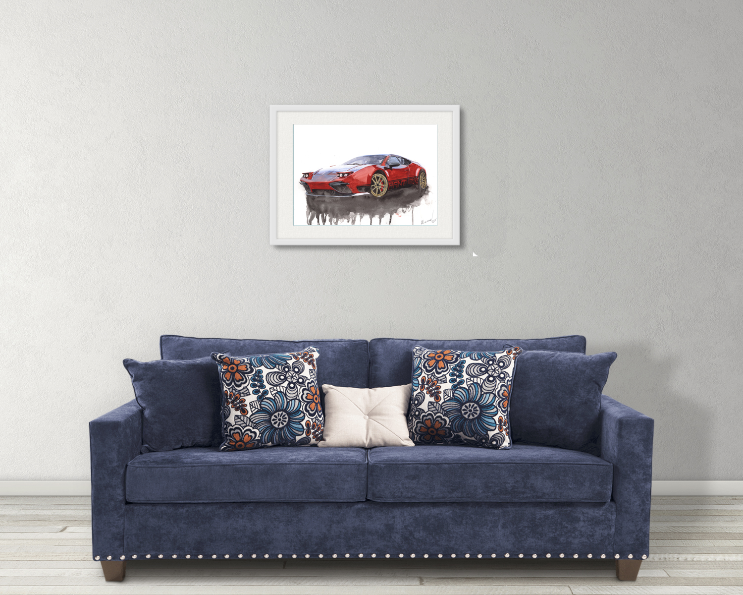 Panther Progettouno Print. Panther Progettouno Poster. Gifts For Him. Hand Painted Art. birthday gift