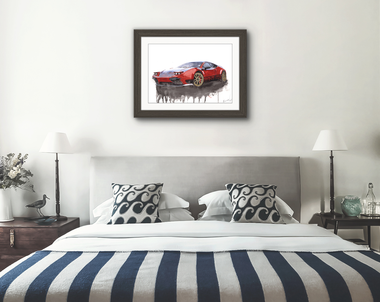 Panther Progettouno Print. Panther Progettouno Poster. Gifts For Him. Hand Painted Art. birthday gift