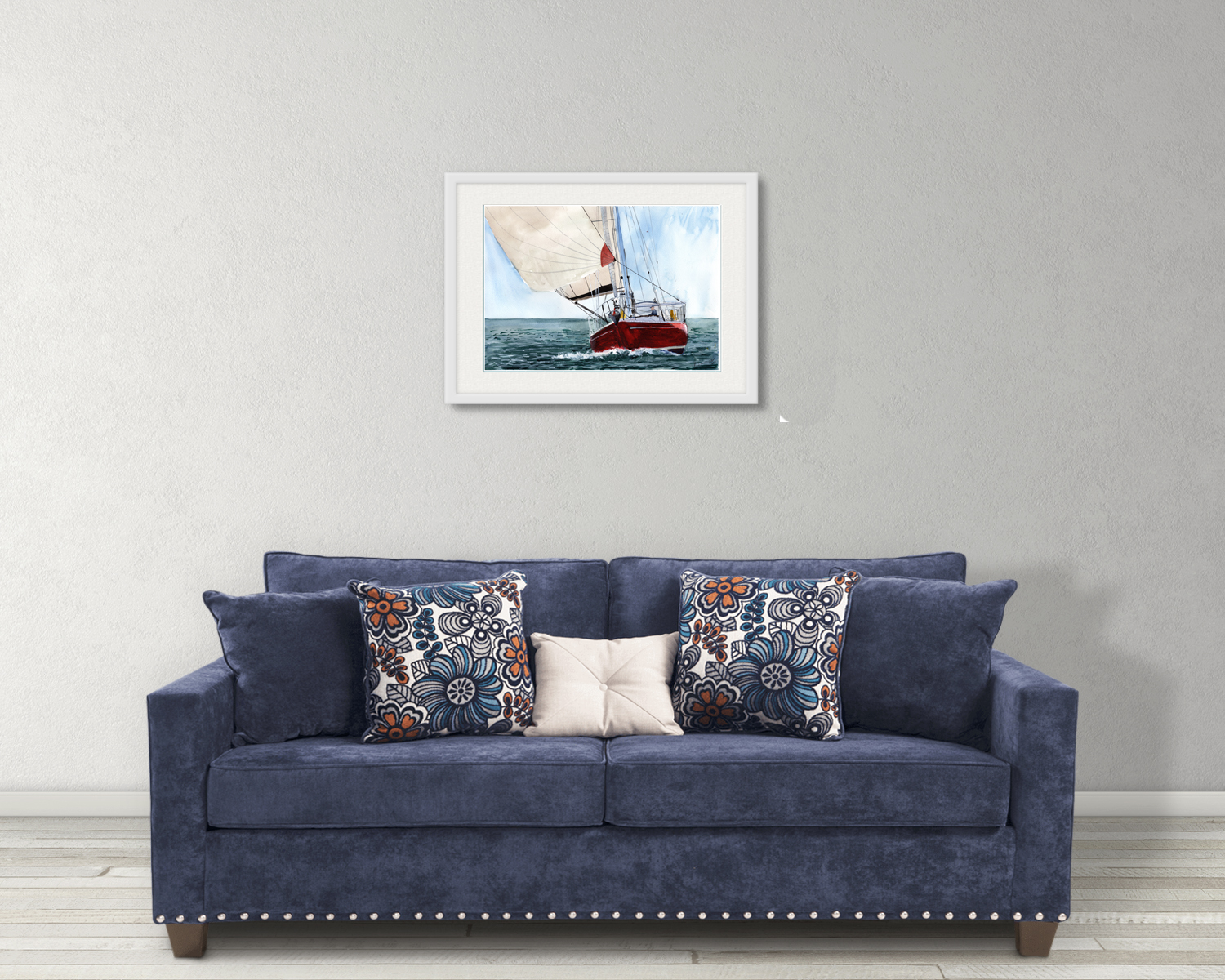 Rustler Yacht Print. Rustler Poster. Gifts For Him. Hand Painted Art. birthday gift