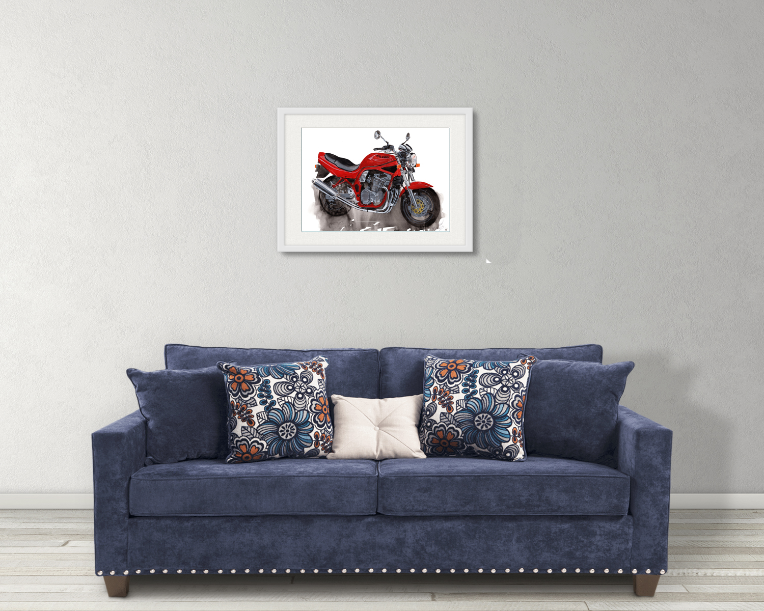 Suzuki Bandit Print. Suzuki Bandit Poster. Gifts For Him. Hand Painted Art. birthday gift