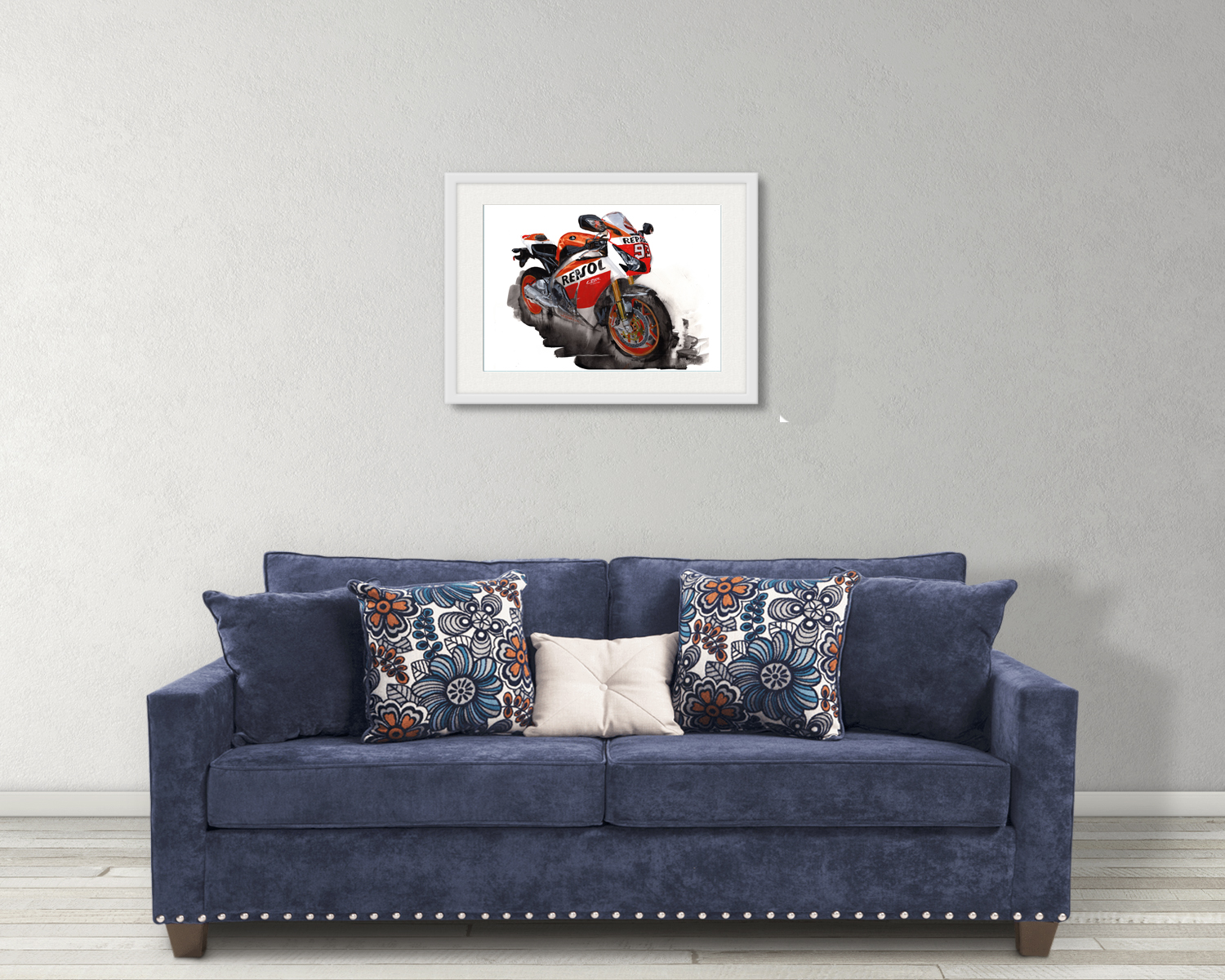 Honda CBR1000RR Print. Honda CBR1000RR Poster. Gifts For Him. Hand Painted Art. birthday gift