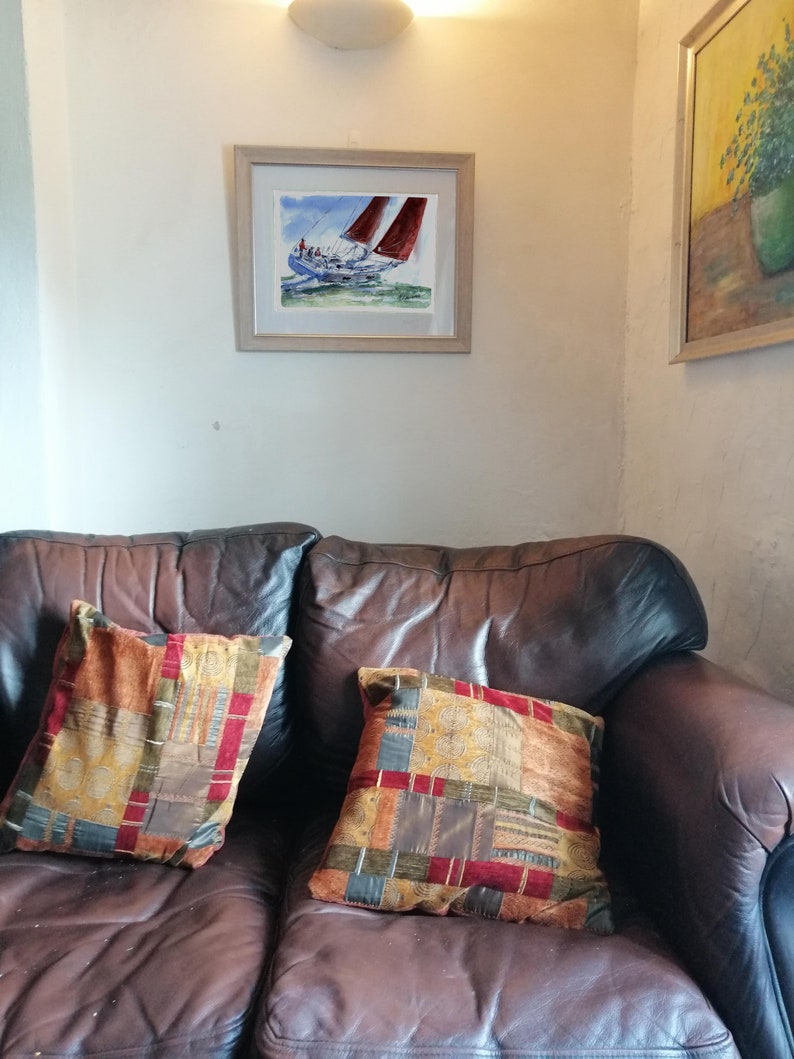 Beneteau Yacht Print. Beneteau Poster. Gifts For Him. Hand Painted Art. birthday gift