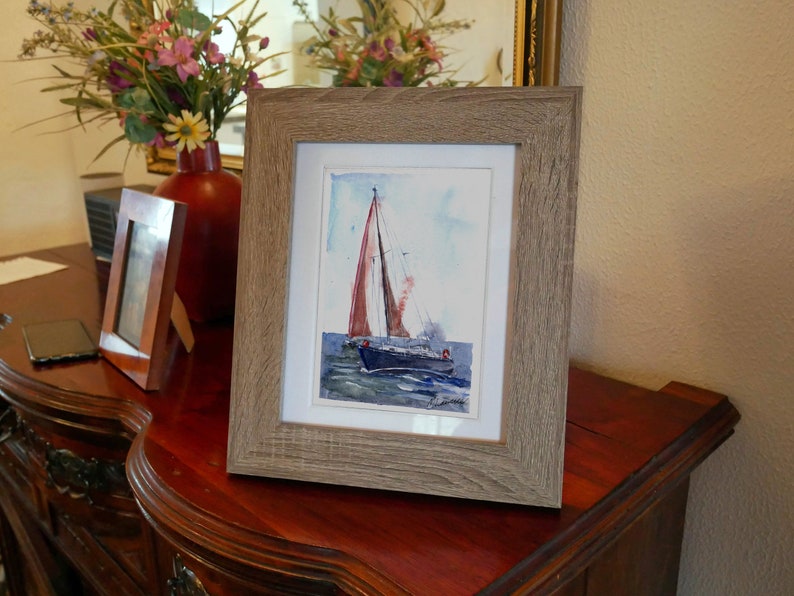 Beneteau Yacht Print. Beneteau Poster. Gifts For Him. Hand Painted Art. birthday gift