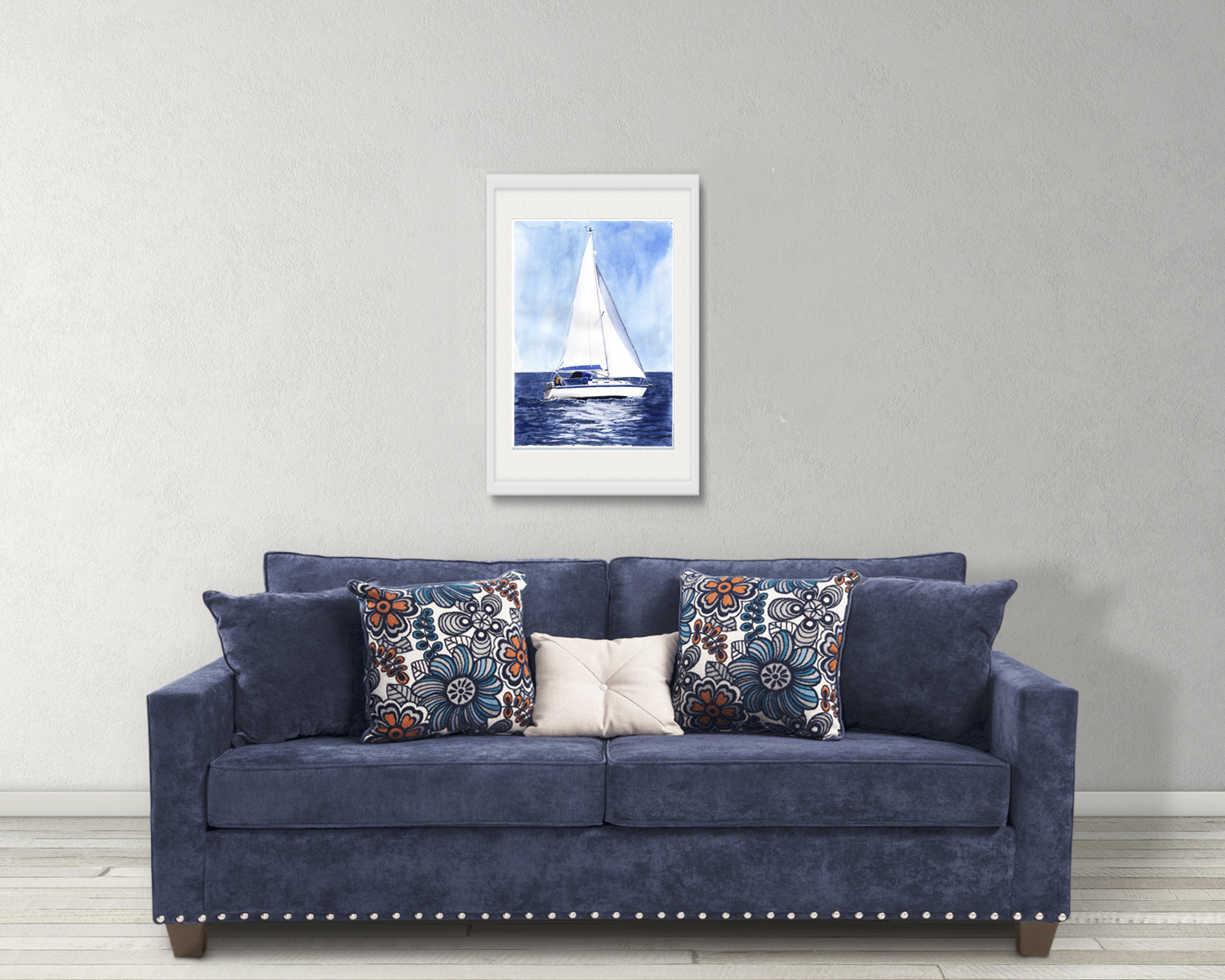 Westerly Fulmar Yacht Print. Westerly Poster. Gifts For Him. Hand Painted Art. birthday gift