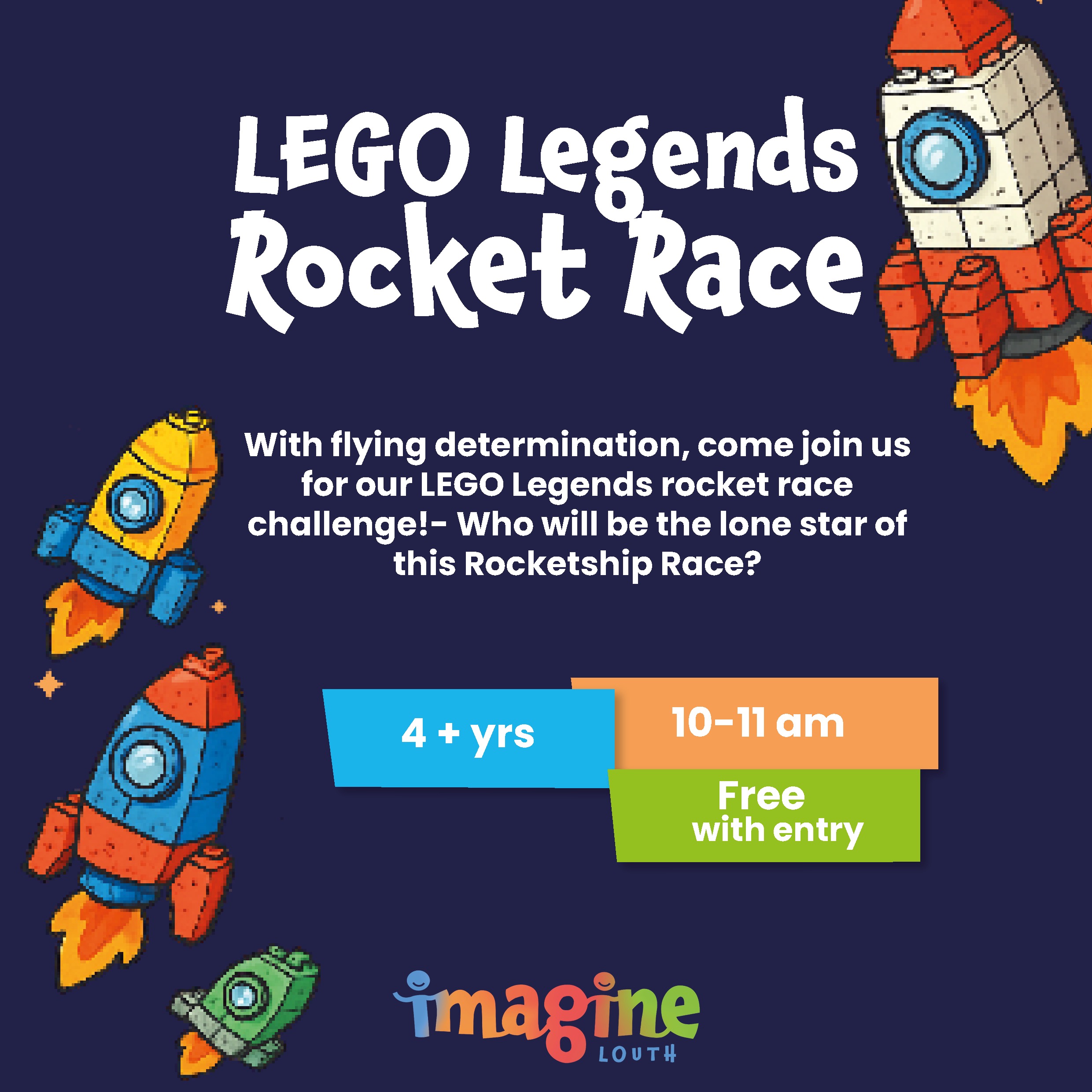 Lego Rocket Challenge - Includes Entry to Imagine Louth