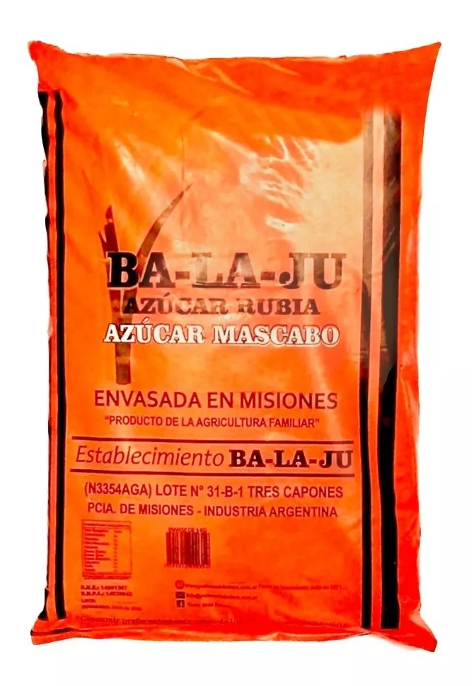 Azúcar moreno MASCABO