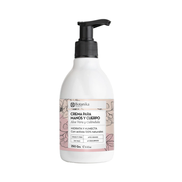 Crema para manos y cuerpo x250 ml -BOTANIKA-