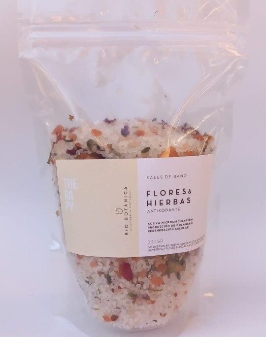 Sal de baño Flores y Hierbas 330 grs -BIO BOTANICA
