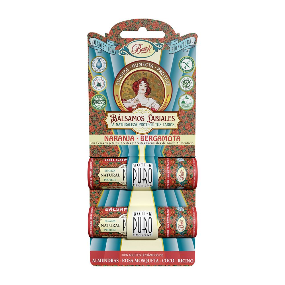 Balsamos labiales Naranja y bergamota -PURO-
