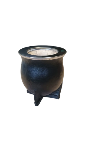 Mate Camionero cuero negro