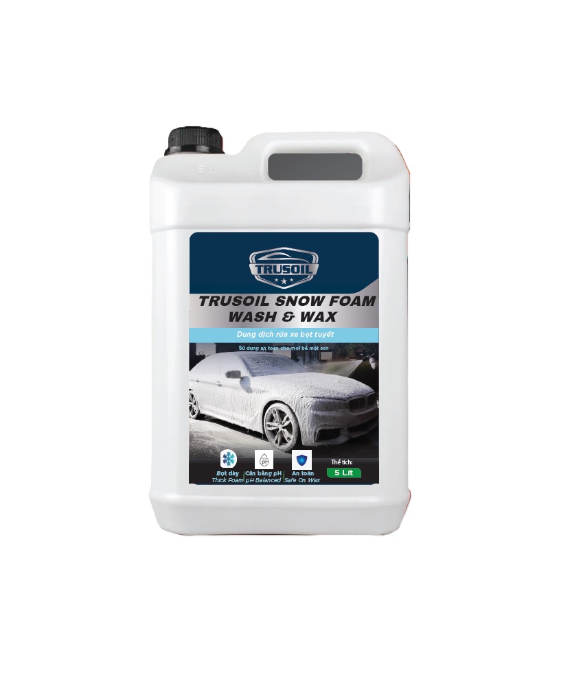 Dung dịch rửa xe không chạm bọt tuyết TRUSOIL SNOW FOAM WASH & WAX