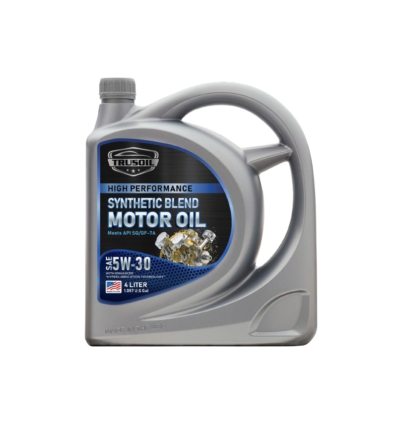 Dầu tổng hợp động cơ TRUSOIL Synthetic Blend SAE 5W-30 SQ GF-7 - Can 4 Lít