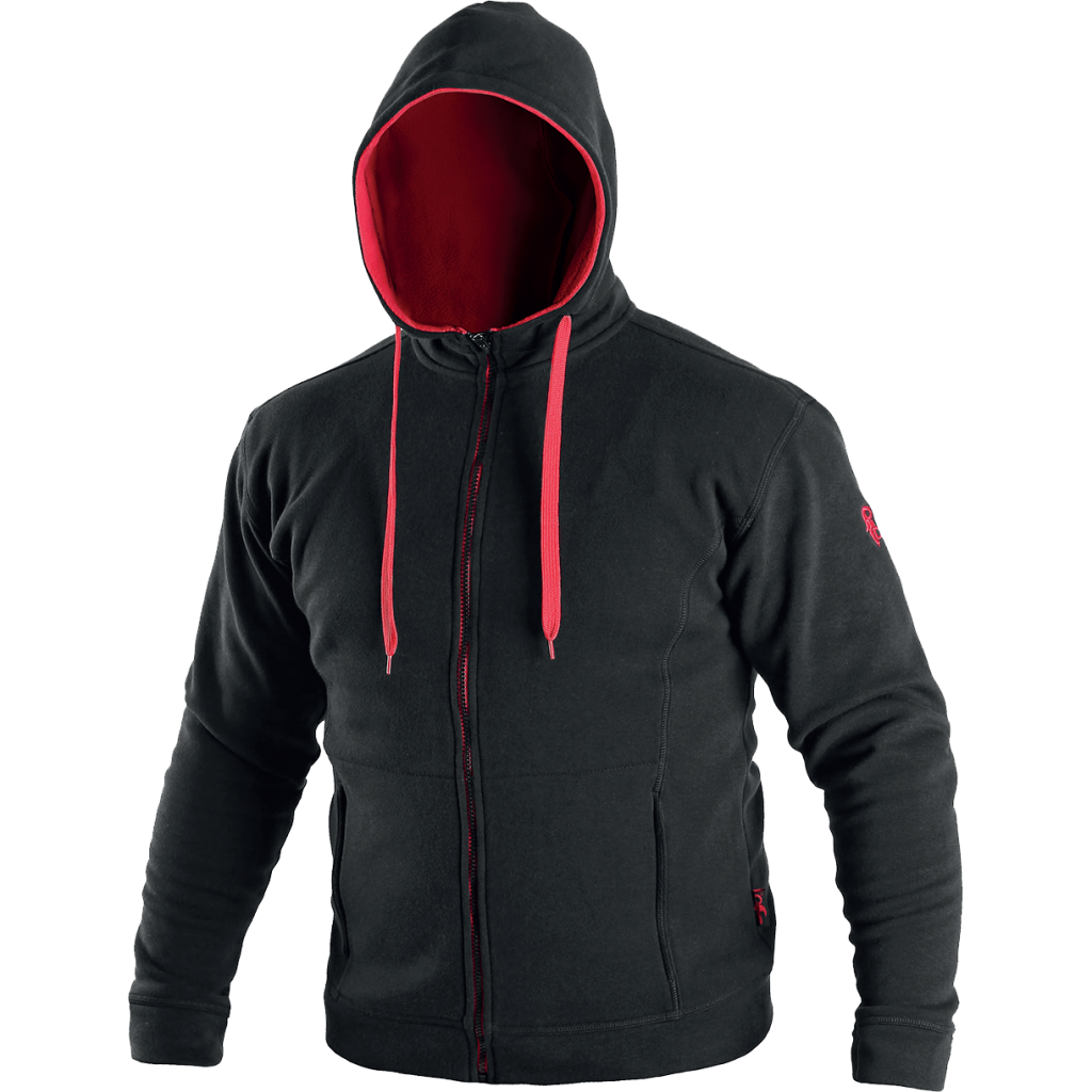 Džemperis HARRISON, juodas/raudonas