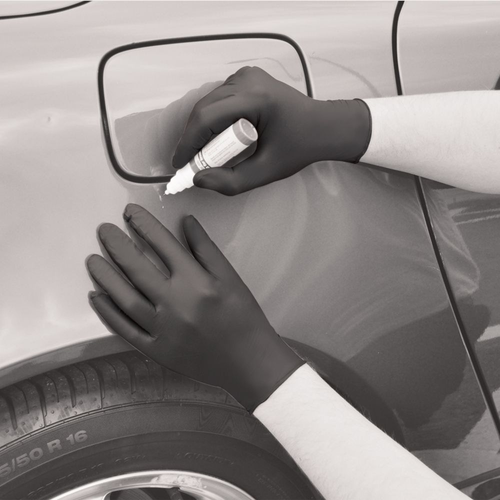 Vienkartinės nitrilinės pirštinės Polyco GL897, 4g., juodos (100vnt)