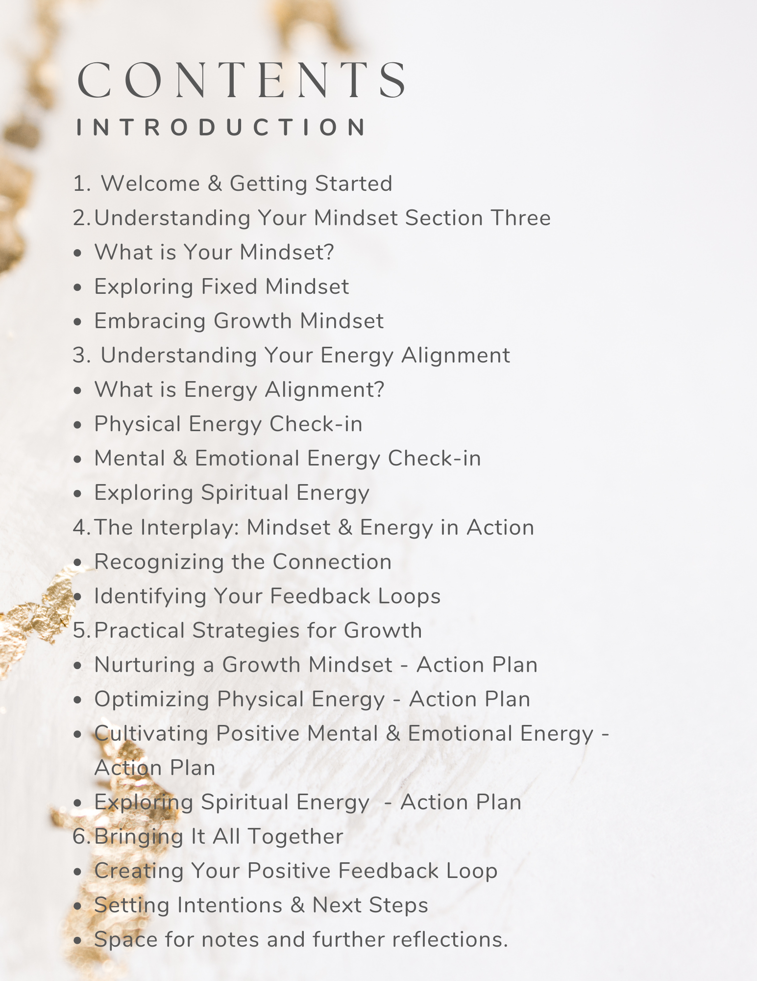 Mindset & Energy Alignment Workbook