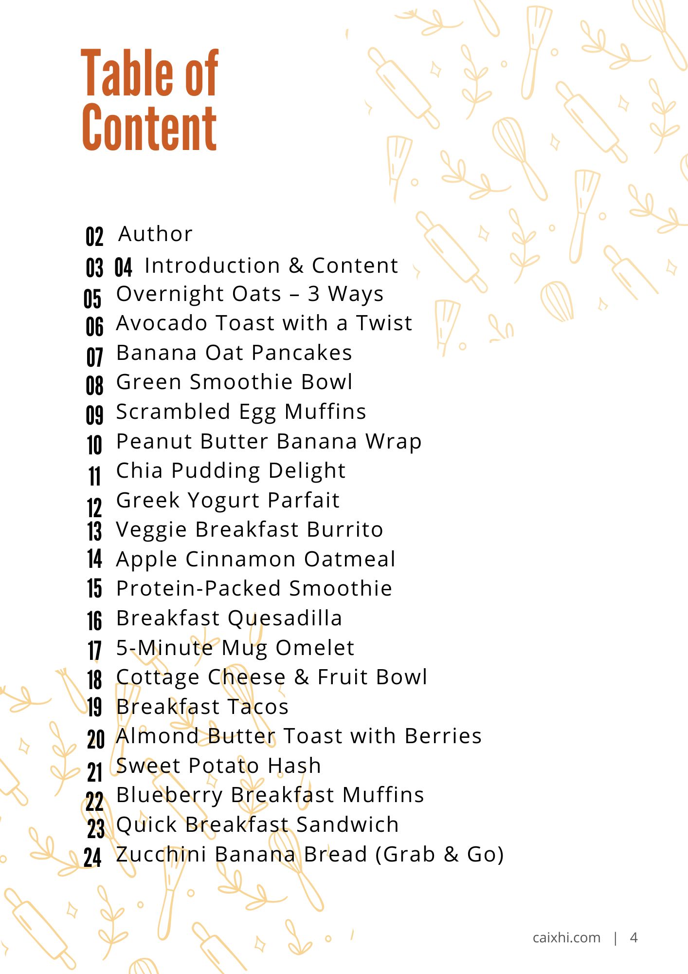 20 Easy Breakfast Recipes