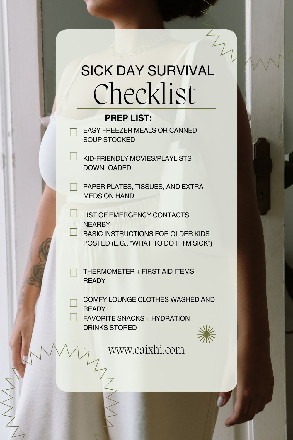 Sick Day Survival Checklist