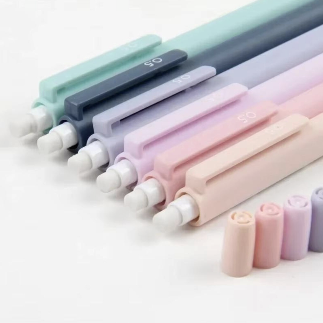 Pastel Macaron Mechanical Pencil Set – Stationery, 0.5mm