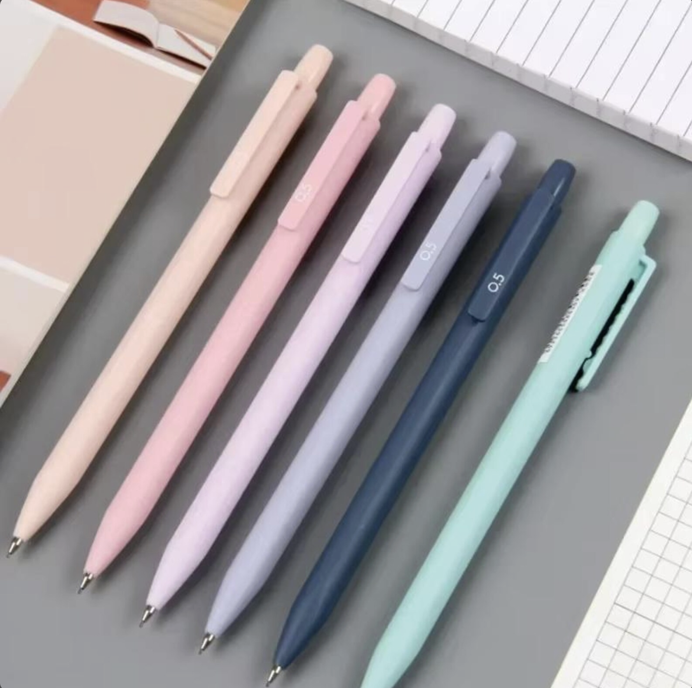 Pastel Macaron Mechanical Pencil Set – Stationery, 0.5mm