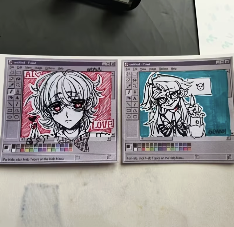 Vintage Computer Sticky Notes (50 Sheets) Aesthetic Memo Pad