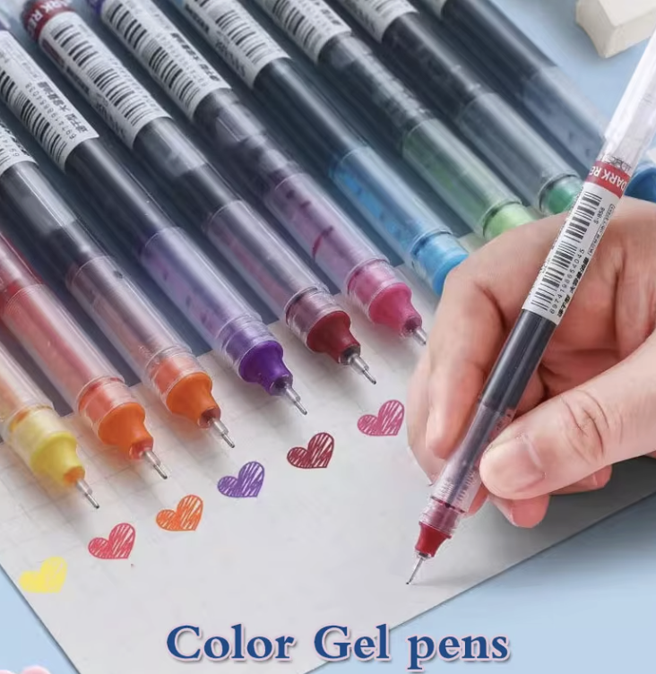 10 Color Gel Pen Set 0.5mm Fine Tip