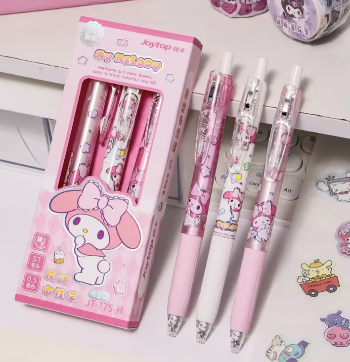 Sanrio Erasable Gel Pen Set (3pcs) Melody