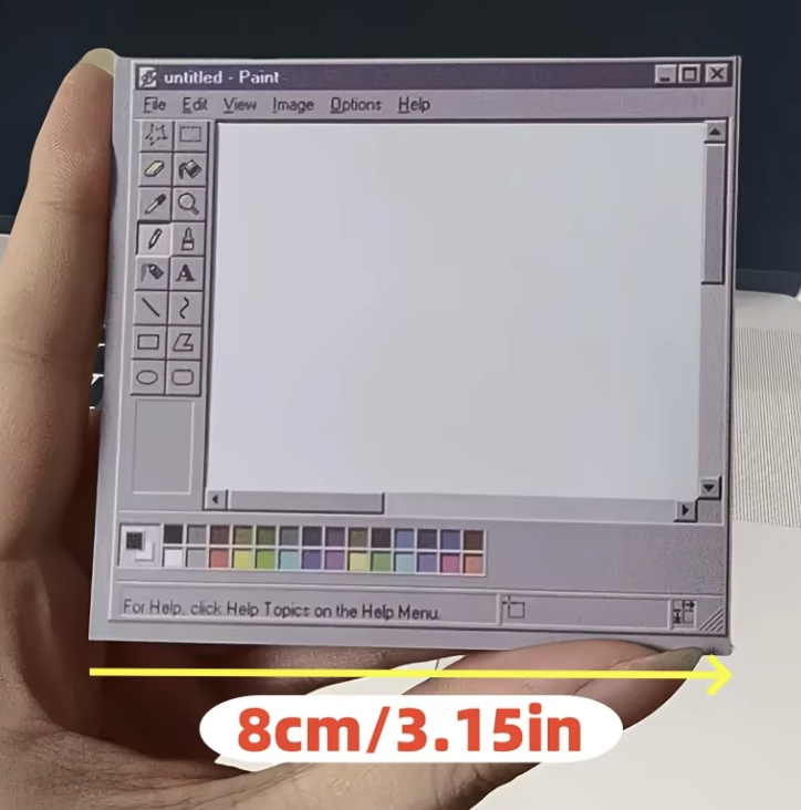 Vintage Computer Sticky Notes (50 Sheets) Aesthetic Memo Pad