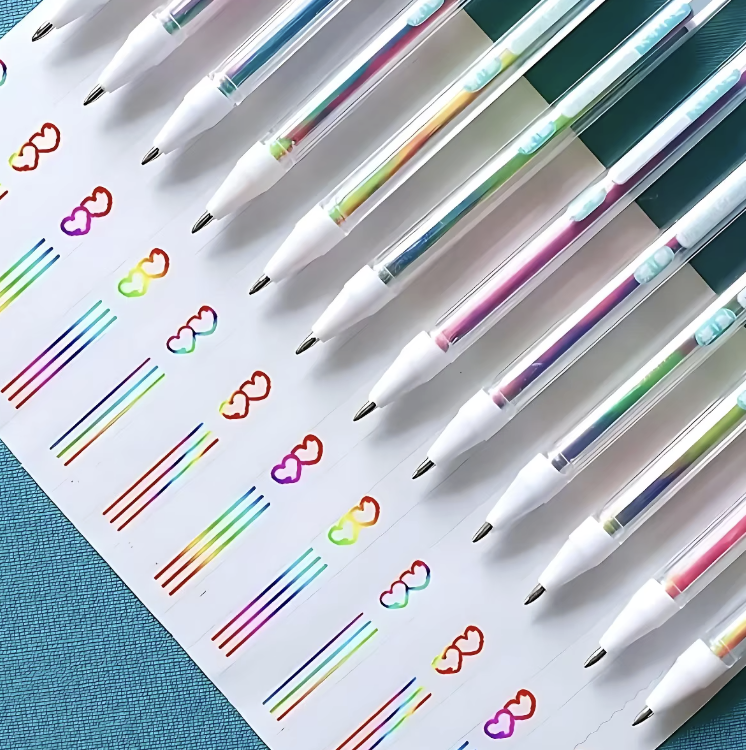12-Pack Multicolor Gel Highlighter Pens