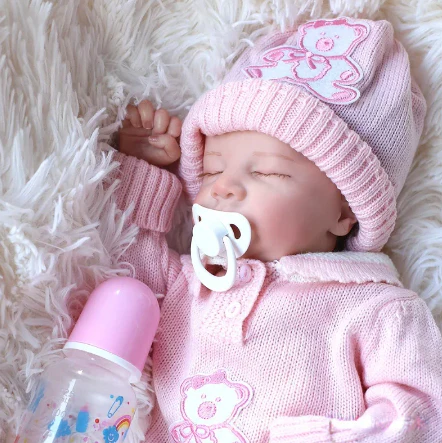 Realistic Reborn Baby Girl Doll - Lifelike Newborn Toddler, 17